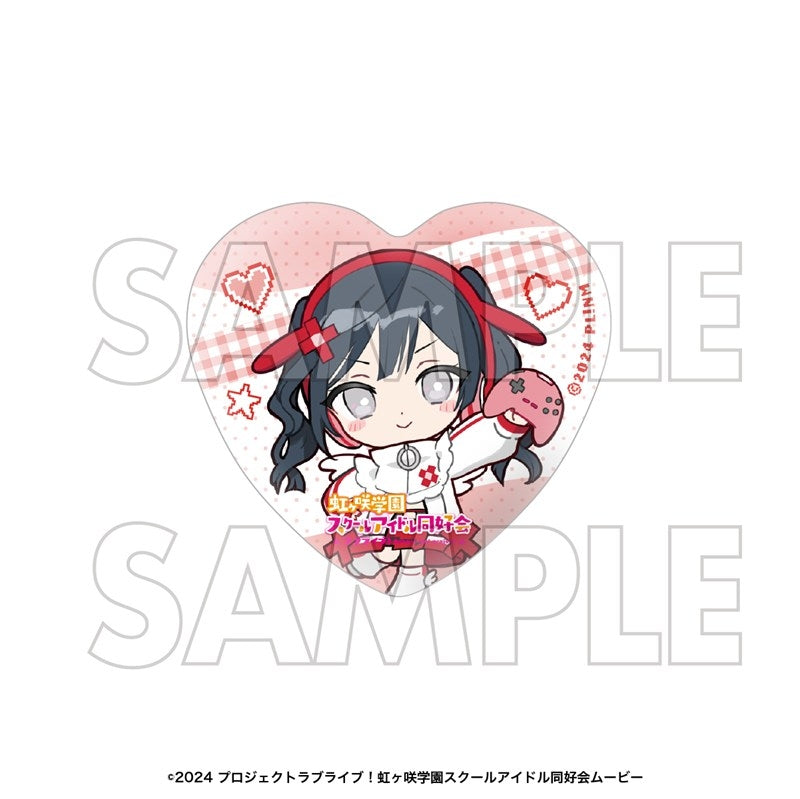 (Goods - Badge) Love Live! Nijigasaki High School Idol Club Heart-shaped Button Badge Set Setsuna Yuki