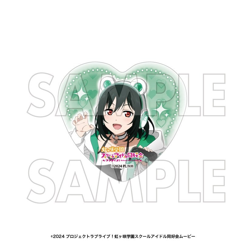 (Goods - Badge) Love Live! Nijigasaki High School Idol Club Heart-shaped Button Badge Set Shioriko Mifune