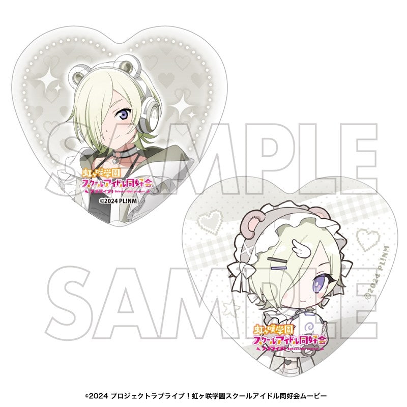 (Goods - Badge) Love Live! Nijigasaki High School Idol Club Heart-shaped Button Badge Set Mia Taylor