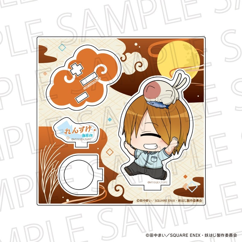 (Goods - Acrylic Stand) TV Anime A Terrified Teacher at Ghoul School! Puchitate Acrylic Ring Stand Nyuudou Rensuke/Akisame Tamao