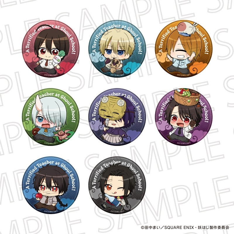(1BOX=8)(Goods - Badge) TV Anime A Terrified Teacher at Ghoul School! Puchitate Trading Button Badge