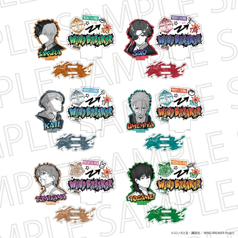 (Goods - Acrylic Stand) WIND BREAKER Acrylic Stand w/Background (Accent Color) Ren Kaji