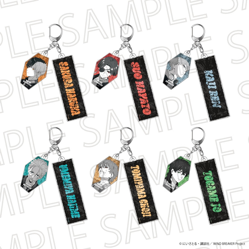 (Goods - Keychain) WIND BREAKER Name Keychain (Accent Color) Haruka Sakura