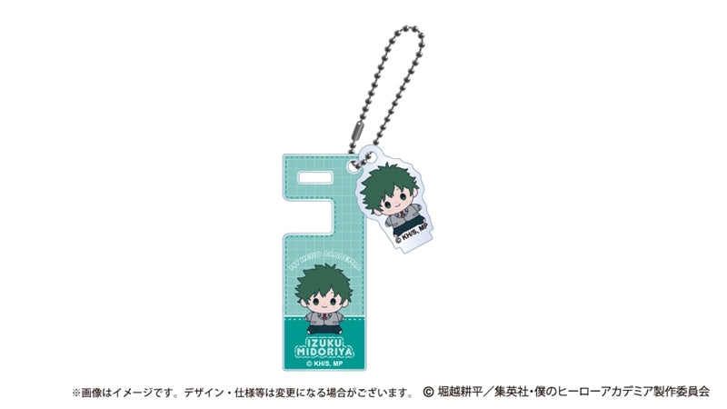 (Goods - Keychain) My Hero Academia Mocchibi Smartphone Stand Keychain Izuku Midoriya