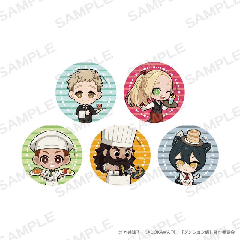 (1BOX=5)(Goods - Badge) Delicious in Dungeon Trading Button Badge (Chibi Restaurant ver.)