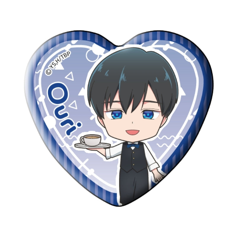 (1BOX=7)(Goods - Badge) TV Anime Tamon's B-Side Trading Heart Button Badge