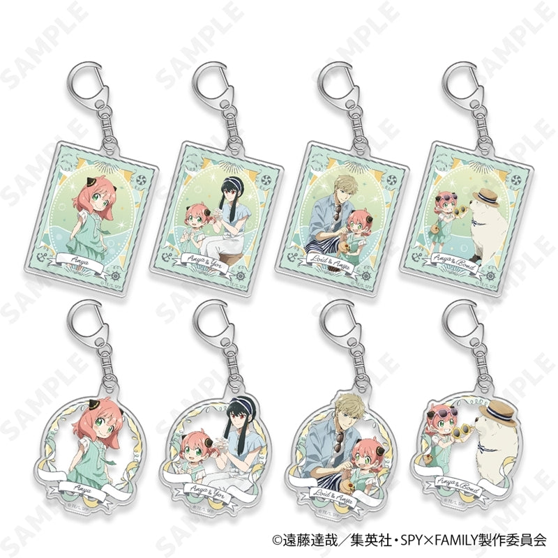 (1BOX=8)(Goods - Keychain) TV Anime SPY x FAMILY Trading Acrylic Keychain [Summer Outing]