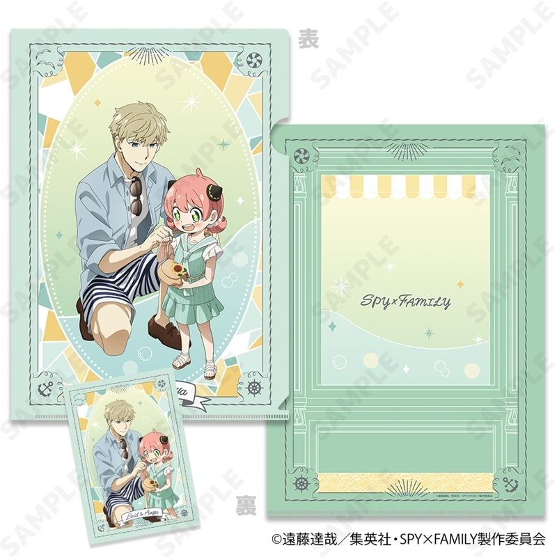 (Goods - Set) TV Anime SPY x FAMILY Clear File & Bromide Set 3. Loid & Anya [Summer Outing]