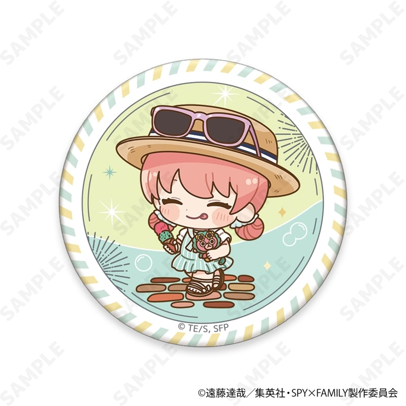 (1BOX=6)(Goods - Badge) TV Anime SPY x FAMILY Trading Button Badge Chibi ver. [Summer Outing]