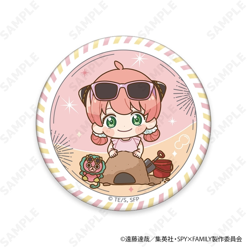 (1BOX=6)(Goods - Badge) TV Anime SPY x FAMILY Trading Button Badge Chibi ver. [Summer Outing]