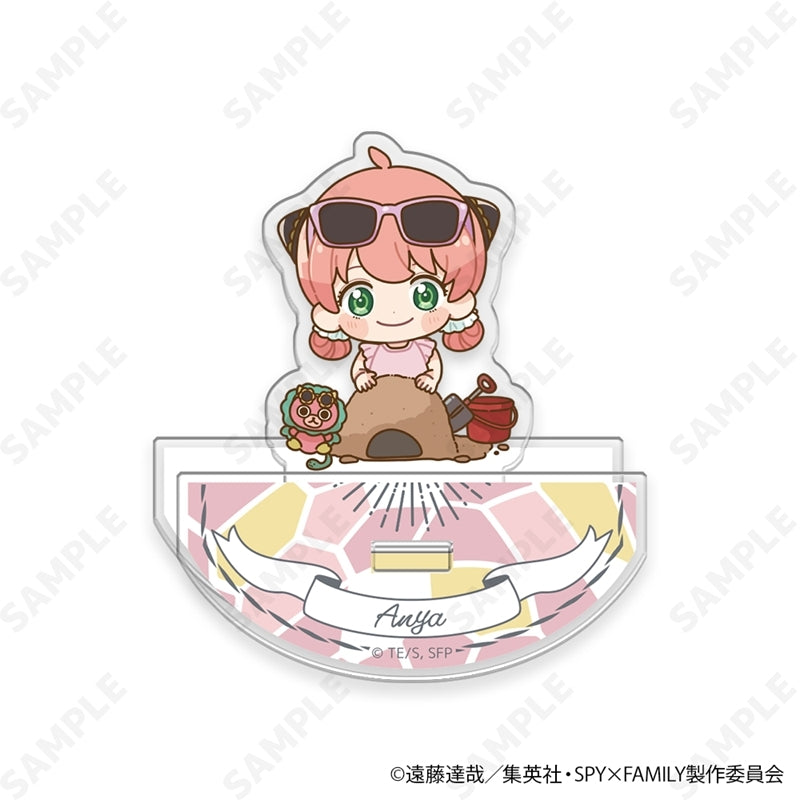 (Goods - Acrylic Stand) TV Anime SPY x FAMILY Yuratsun Acrylic Stand Chibi ver. 3. Building a Sand Castle [Summer Outing]