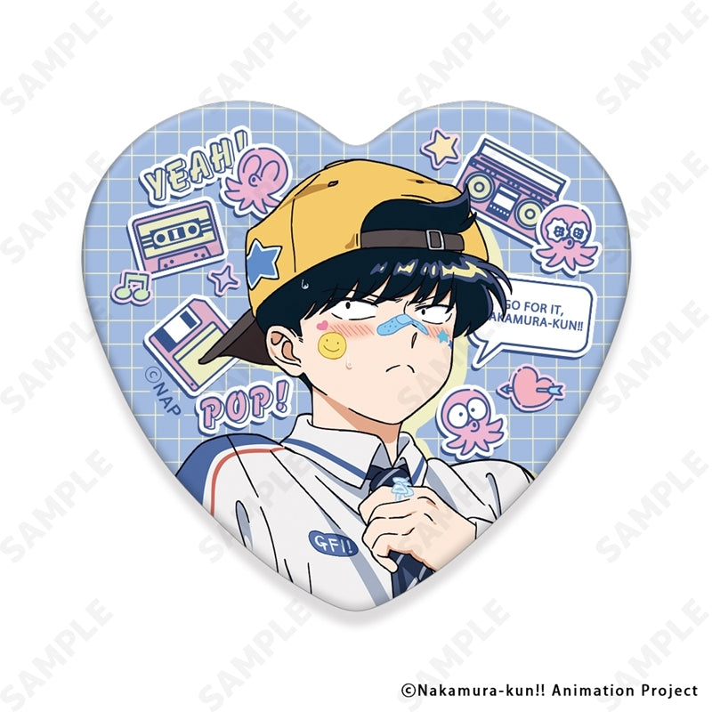(1BOX=6)(Goods - Badge) TV Anime Go for It, Nakamura! Trading Button Badge [Y2K]