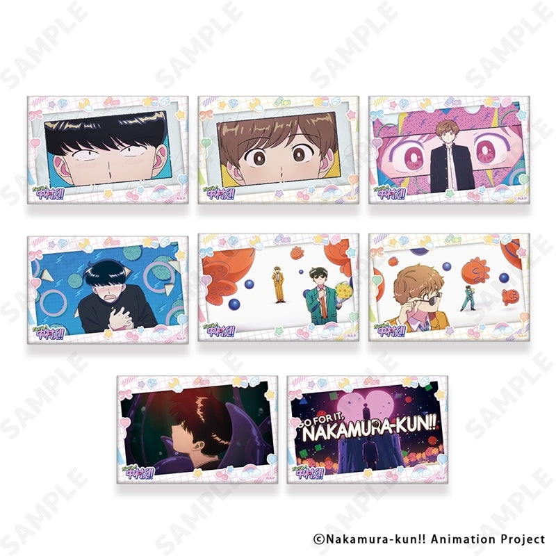 (1BOX=8)(Goods - Badge) TV Anime Go for It, Nakamura! Trading Square Button Badge [Y2K]