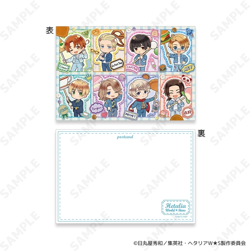 (Goods - Set) Hetalia World★Stars ~ Greetings with Denim Style. ~ Clear File & Postcard Set