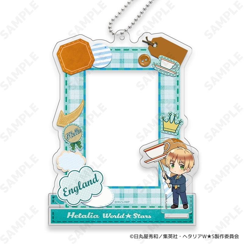 (Goods - Acrylic Stand) Hetalia World★Stars ~ Greetings with Denim Style. ~ Mini Photo Stand Set 5. England