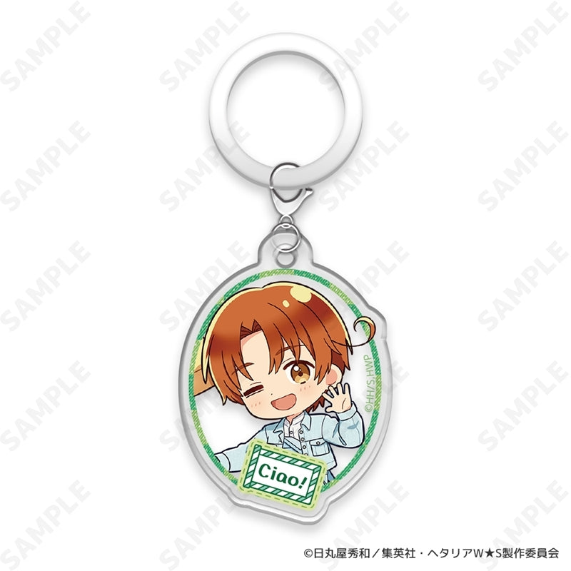 (1BOX=8)(Goods - Charm) Hetalia World★Stars ~ Greetings with Denim Style. ~ Trading Halo Charm