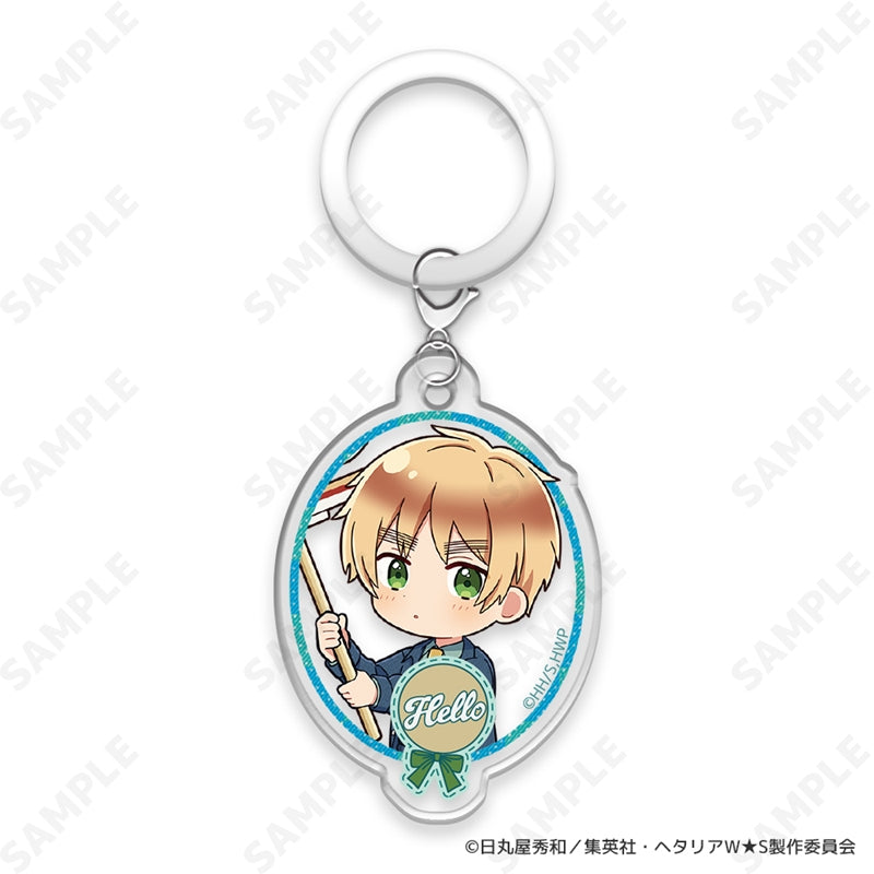 (1BOX=8)(Goods - Charm) Hetalia World★Stars ~ Greetings with Denim Style. ~ Trading Halo Charm
