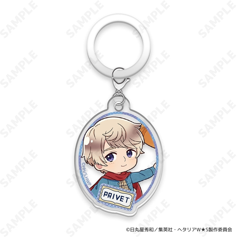 (1BOX=8)(Goods - Charm) Hetalia World★Stars ~ Greetings with Denim Style. ~ Trading Halo Charm