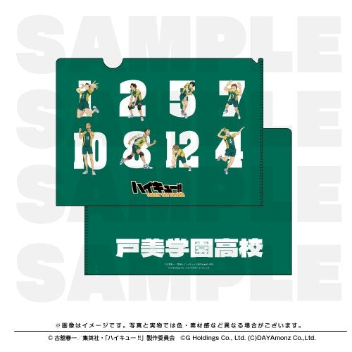 (Goods - Clear File) Haikyu!! TOUCH THE DREAM Clear File Tomi Gakuen