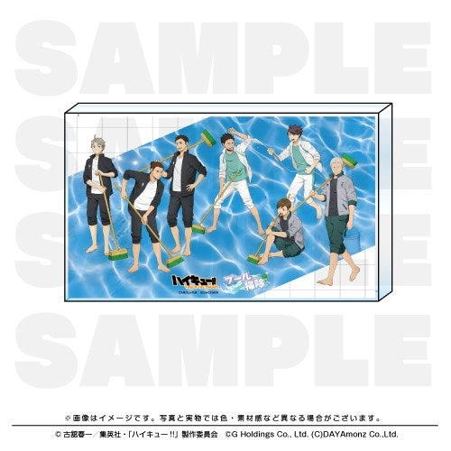 (Goods - Ornament) Haikyu!! TOUCH THE DREAM Acrylic Block "Pool Cleaning"