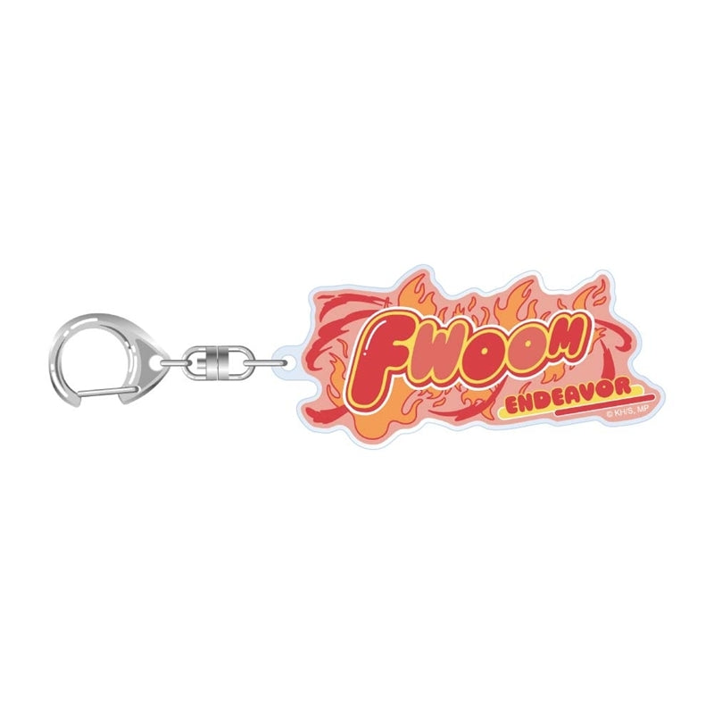 (Goods - Keychain) My Hero Academia 10th Anniversary Sound Effects Acrylic Keychain Endeavor