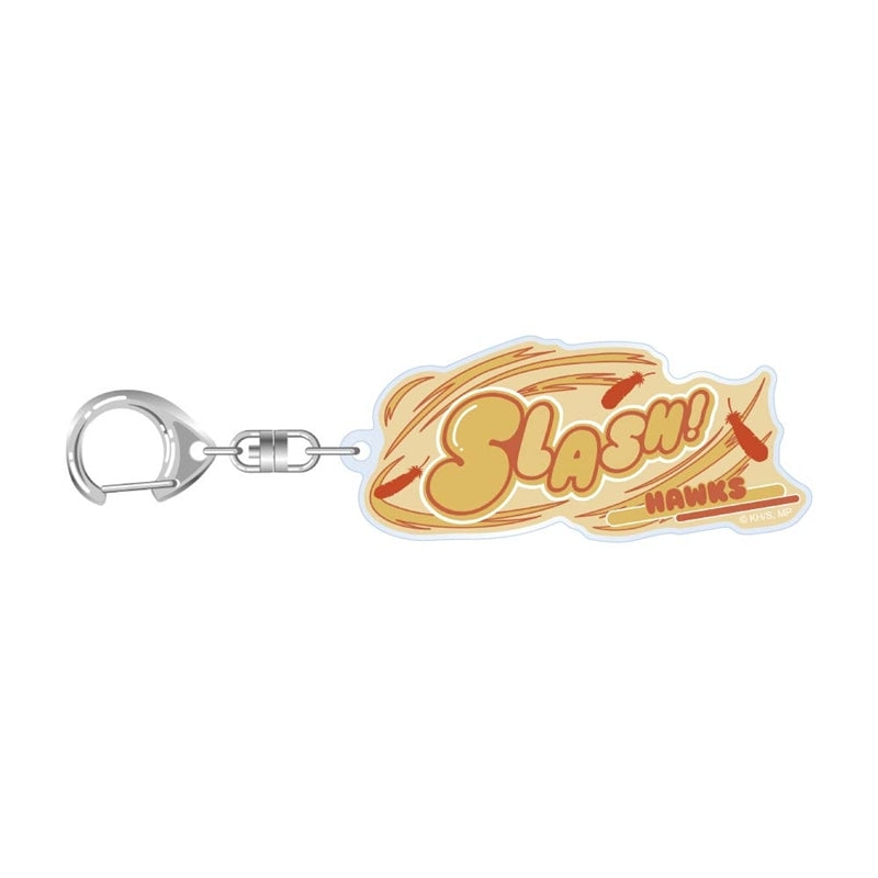 (Goods - Keychain) My Hero Academia 10th Anniversary Sound Effects Acrylic Keychain Hawks