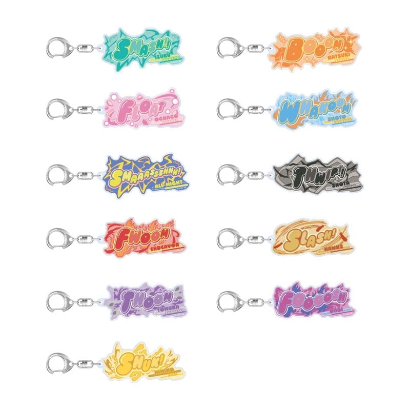 (Goods - Keychain) My Hero Academia 10th Anniversary Sound Effects Acrylic Keychain Dabi