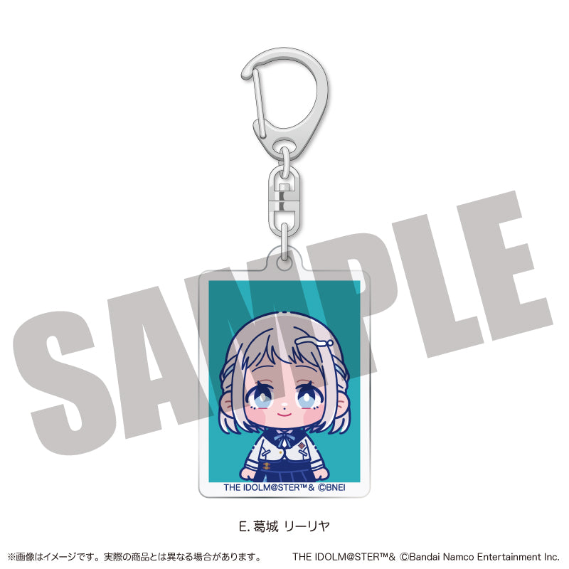 (Goods - Key Chain) Gakuen iDOLM@STER ID Card Photo Style Key Chain Vol.2 E Lilja Katsuragi