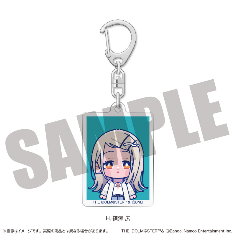 (Goods - Key Chain) Gakuen iDOLM@STER ID Card Photo Style Key Chain Vol.2 H Hiro Shinosawa