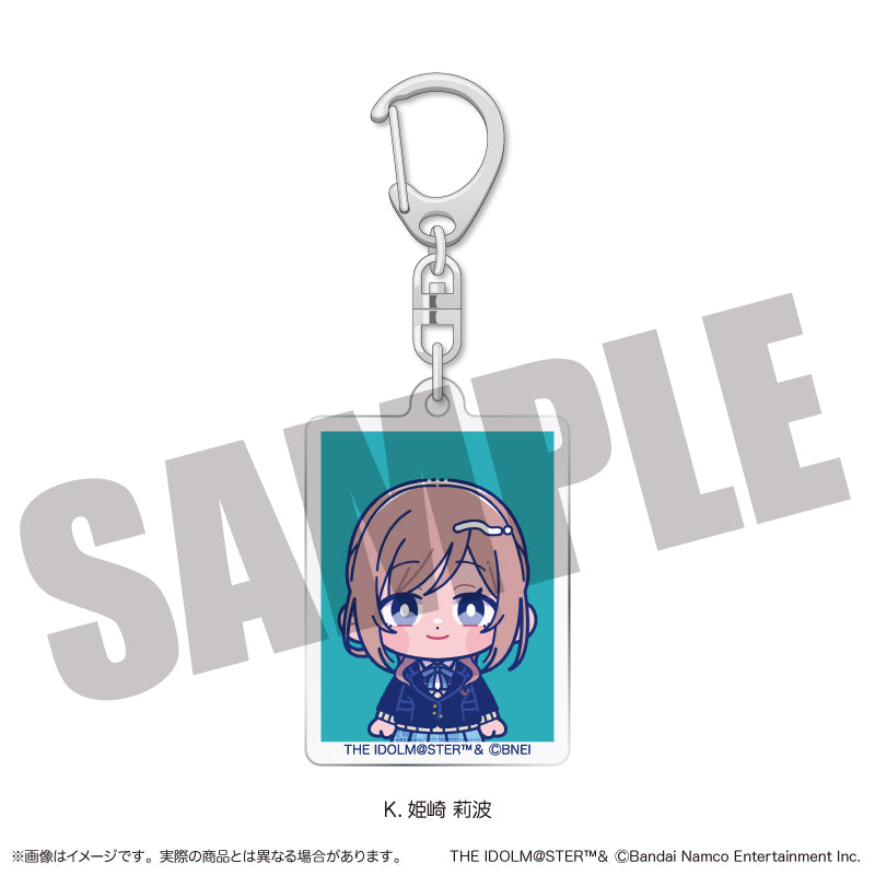 (Goods - Key Chain) Gakuen iDOLM@STER ID Card Photo Style Key Chain Vol.2 K Rinami Himesaki