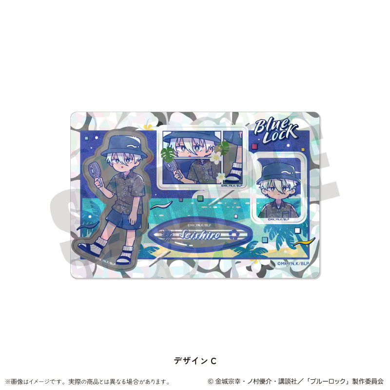 (Goods - Sticker) Blue Lock Holographic Sticker Sheet Nyu~toro Vol.2 C Seishiro Nagi