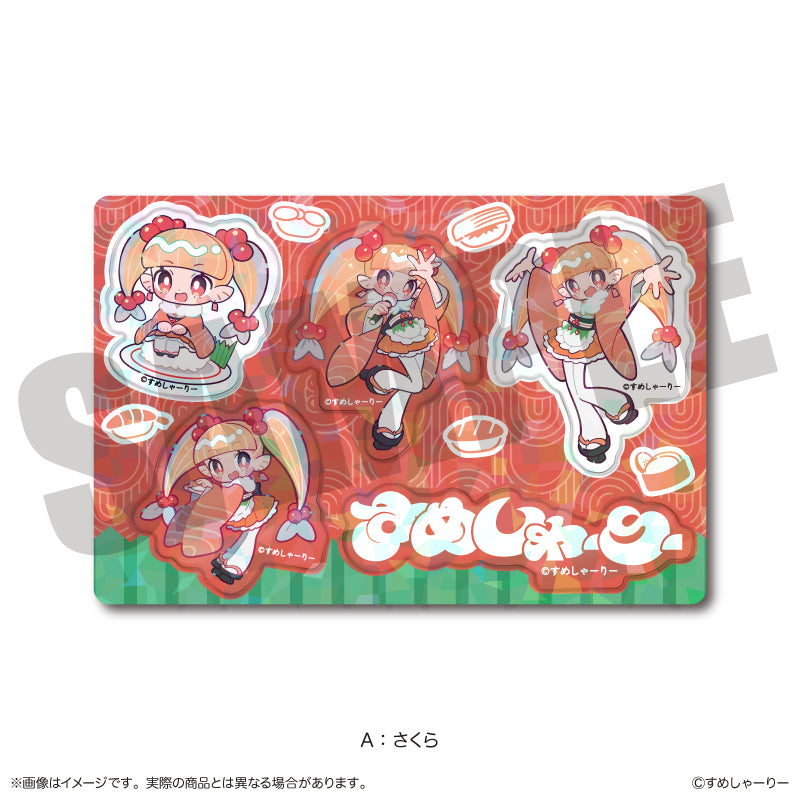 (Goods - Sticker) Sumesyari Holographic Sticker Sheet A Sakura