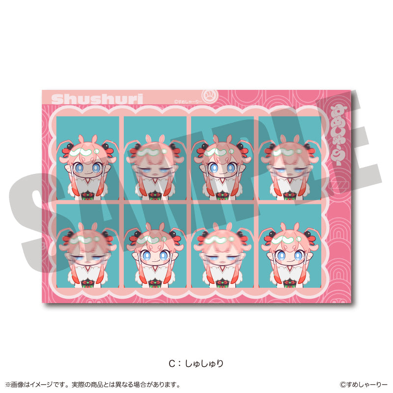 (Goods - Sticker) Sumesyari ID Card Photo Style Sticker C Syusyuri