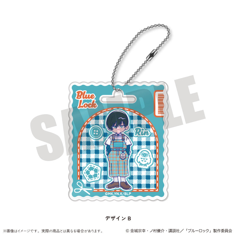 (Goods - Keychain) Blue Lock Acrylic Keychain Nyu~toro Vol.3 B Rin Itoshi
