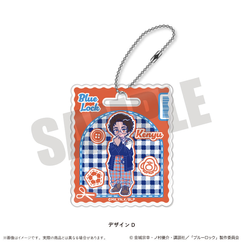 (Goods - Keychain) Blue Lock Acrylic Keychain Nyu~toro Vol.3 D Kenyu Yukimiya
