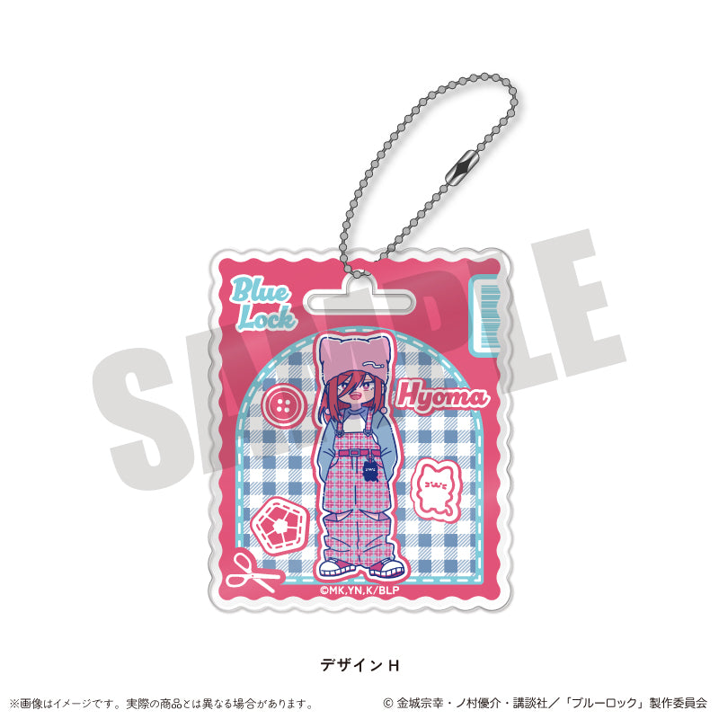 (Goods - Keychain) Blue Lock Acrylic Keychain Nyu~toro Vol.3 H Hyoma Chigiri