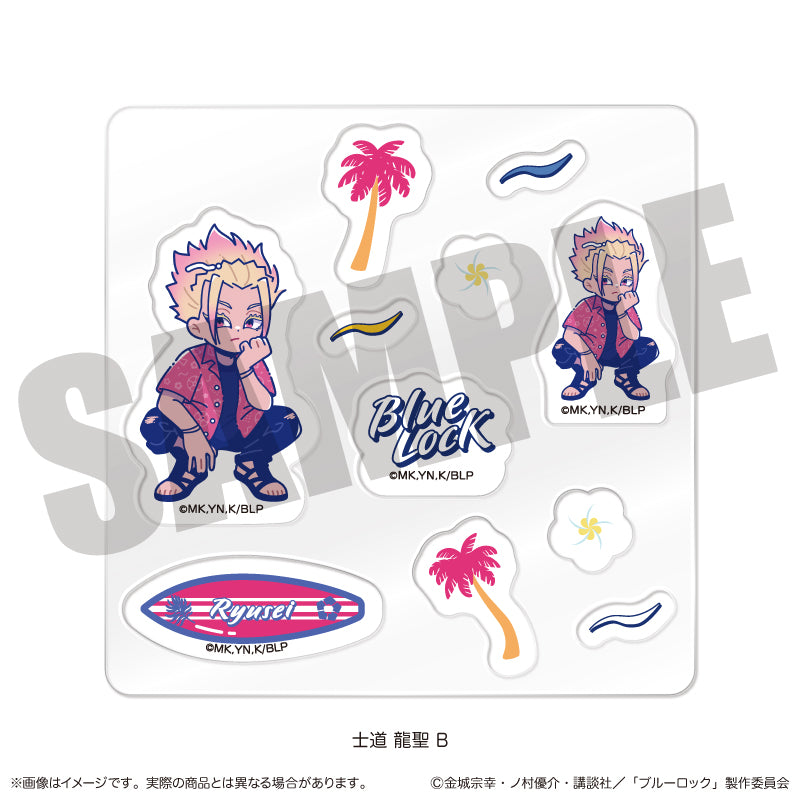 (Goods - Sticker) TV Anime Blue Lock Custom Sticker Sheet Nyu~toro Ryusei Shido Birthday  B