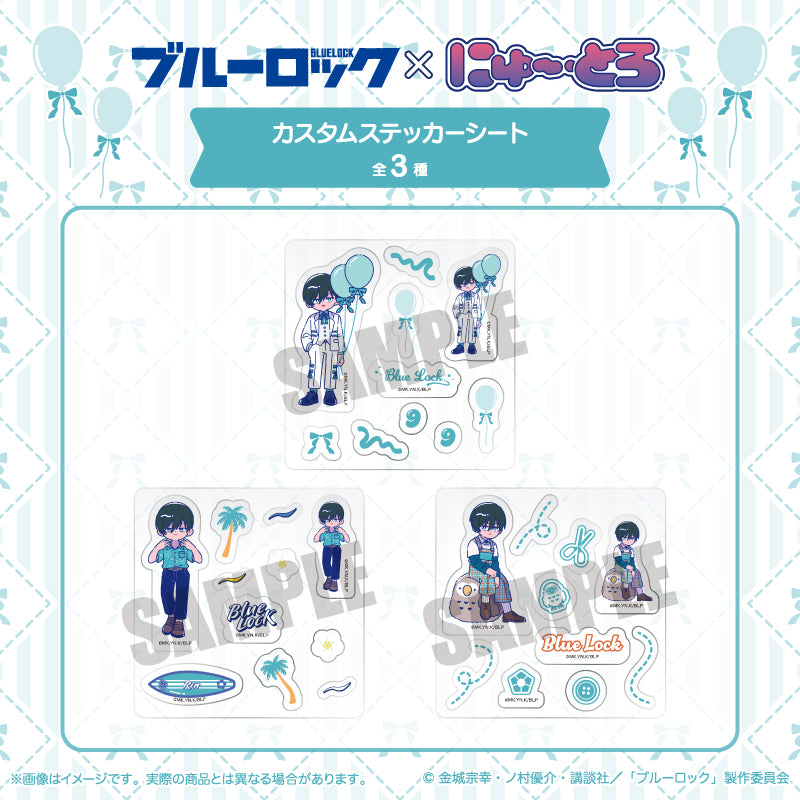 (Goods - Sticker) Blue Lock Custom Sticker Sheet Newtoro Rin Itoshi Birthday B