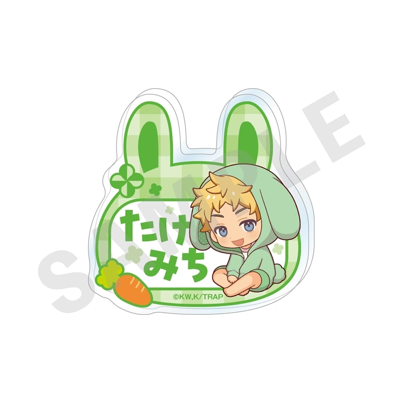 (Goods - Badge) Tokyo Revengers Chibi Bunny Ears Series Acrylic Badge (Takemichi Hanagaki)