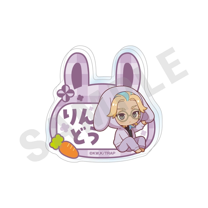 (Goods - Badge) Tokyo Revengers Chibi Bunny Ears Series Acrylic Badge (Rindo Haitani)