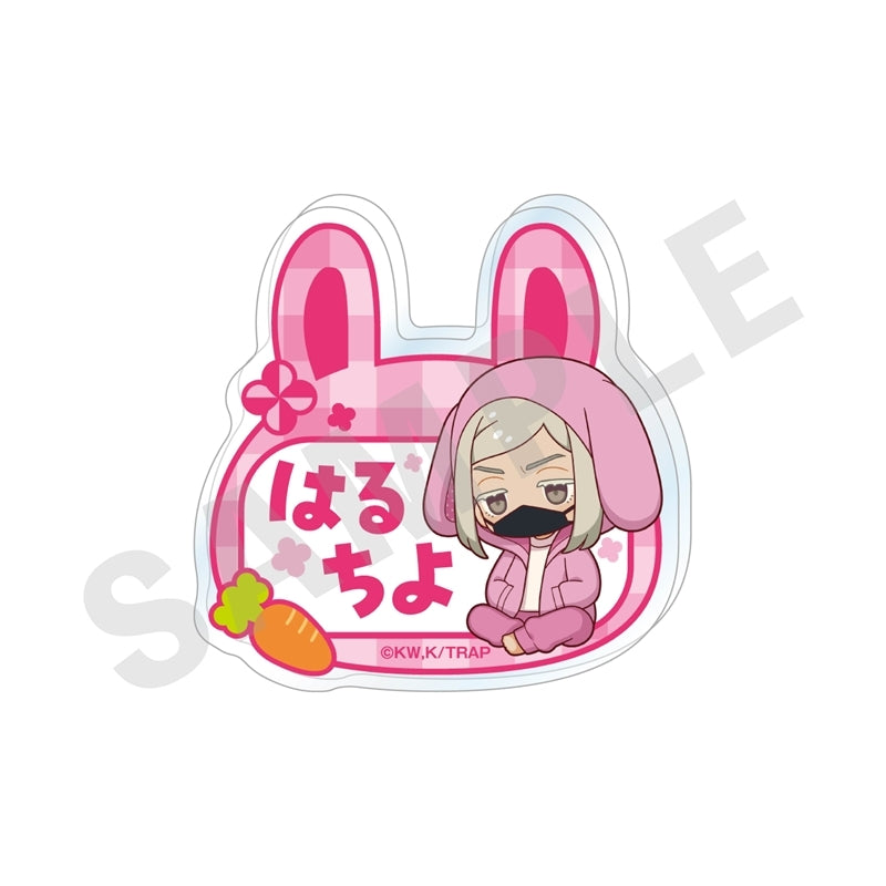 (Goods - Badge) Tokyo Revengers Chibi Bunny Ears Series Acrylic Badge (Haruchiyo Sanzu)