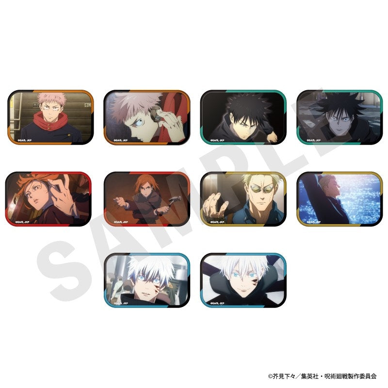 (1BOX=10)(Goods - Badge) Jujutsu Kaisen Trading Square Button Badge (10 Types)