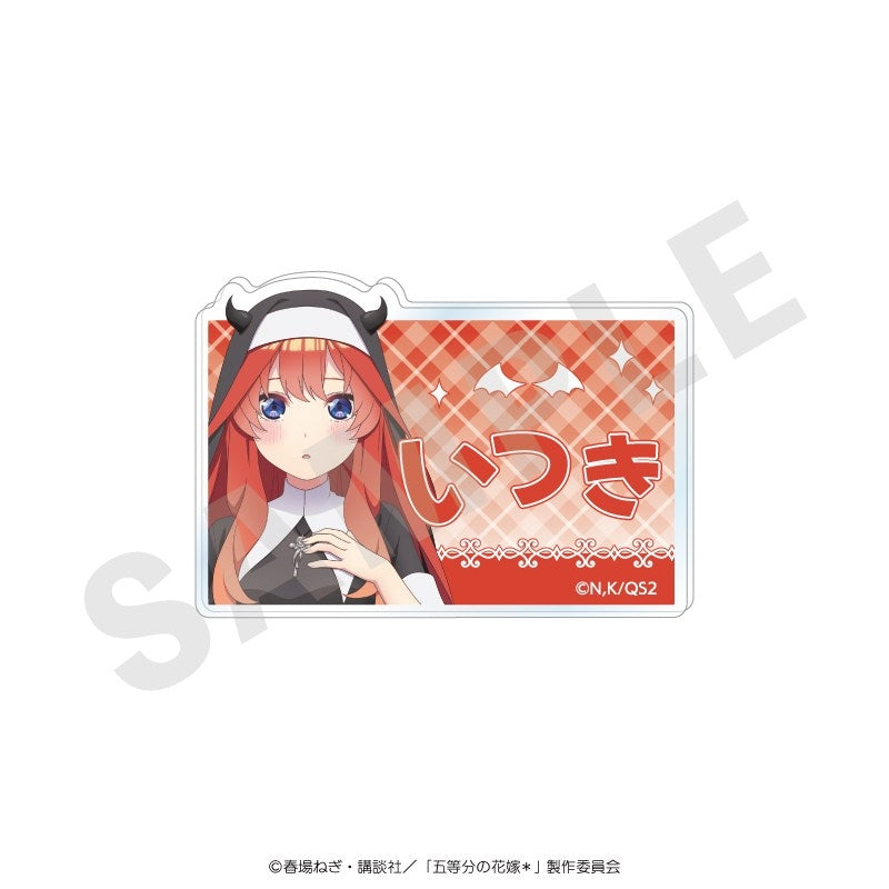 (Goods - Badge) The Quintessential Quintuplets＊ Name Badge Little Sister Demon ver. (Itsuki Nakano)