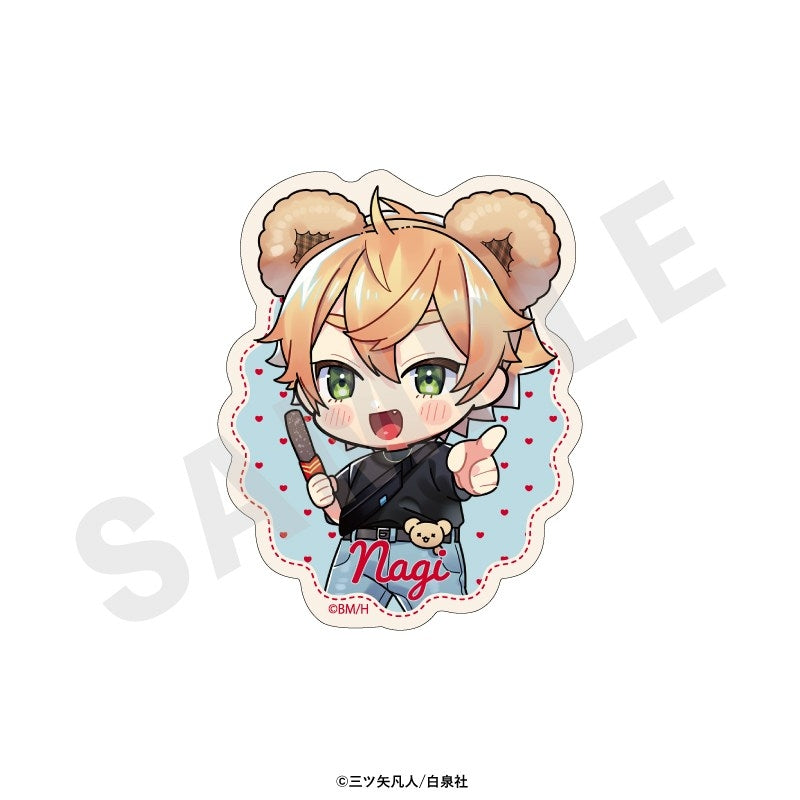 (Goods - Sticker) Inkya na Boku ga Futago ni Aisareru Wake Sticker Set (Nagi)