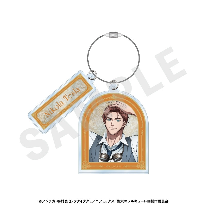 (Goods - Key Chain) Record of Ragnarok Twisted Cable Acrylic Key Chain (Nikola Tesla)
