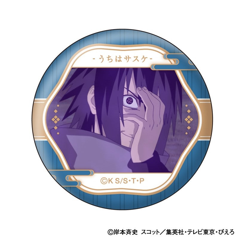 (1BOX=10)(Goods - Badge) NARUTO Shippuden Sasuke Uchiha Face Colle Button Badge