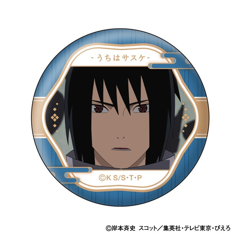 (1BOX=10)(Goods - Badge) NARUTO Shippuden Sasuke Uchiha Face Colle Button Badge