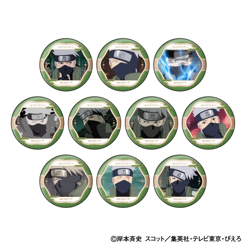 (1BOX=10)(Goods - Badge) NARUTO Shippuden Kakashi Hatake Face Colle Button Badge