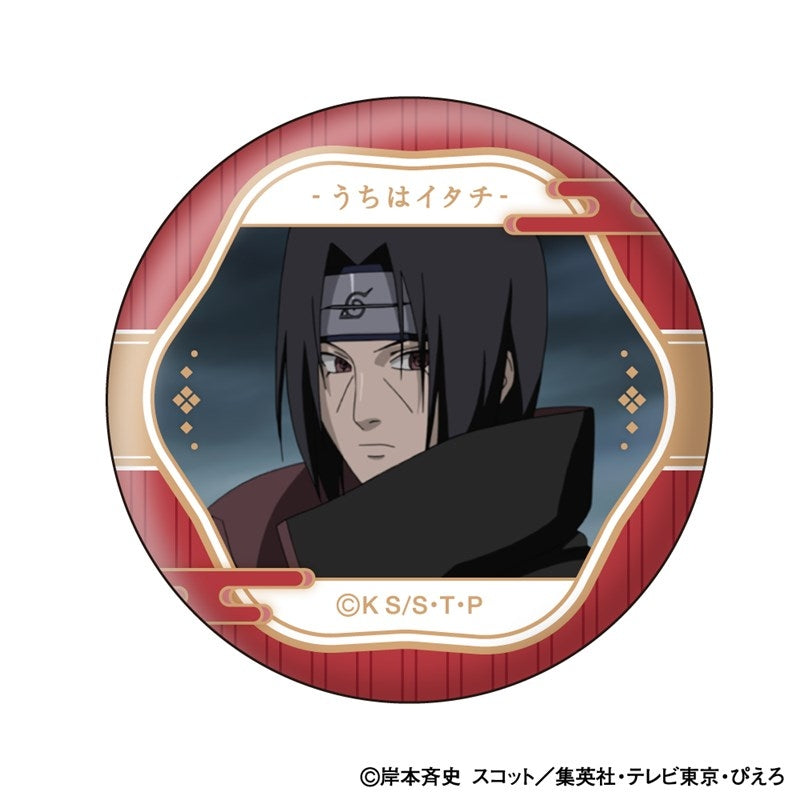 (1BOX=10)(Goods - Badge) NARUTO Shippuden Itachi Uchiha Face Colle Button Badge