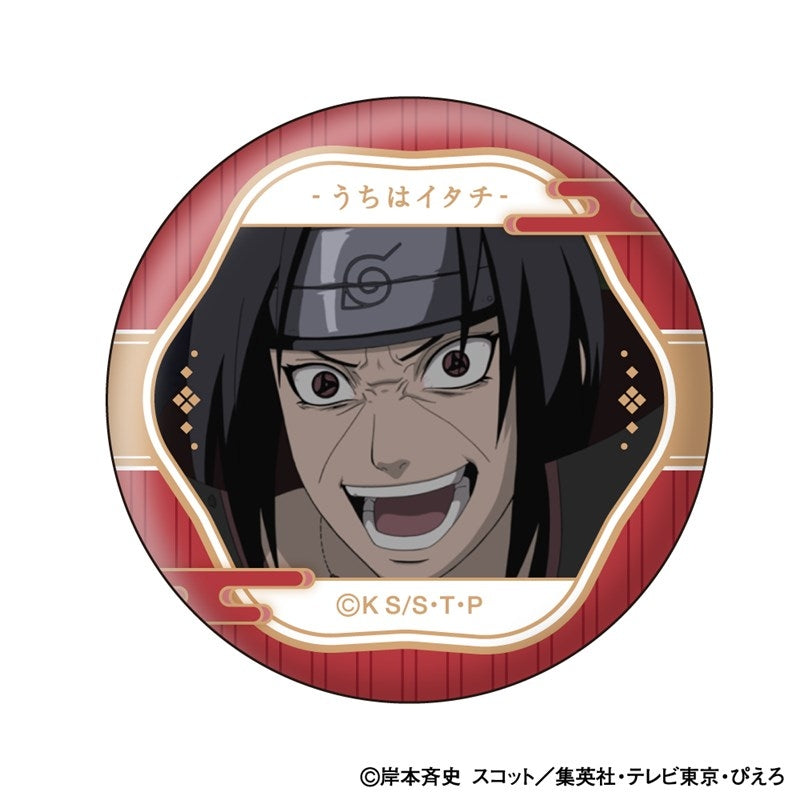 (1BOX=10)(Goods - Badge) NARUTO Shippuden Itachi Uchiha Face Colle Button Badge